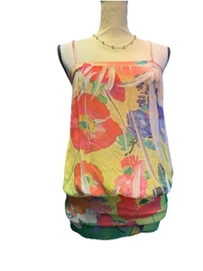 Y2K Janette Sheer Mesh Floral Slip Dress Bratz Baddie Fairycore Butterfly Mini�� - Bild 1 von 5