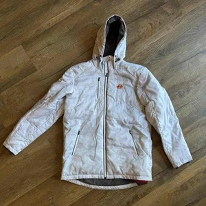 UA Oklahoma State Men's L ColdGear Infrared Hooded Full Zip Jacket White - Picture 1 of 8