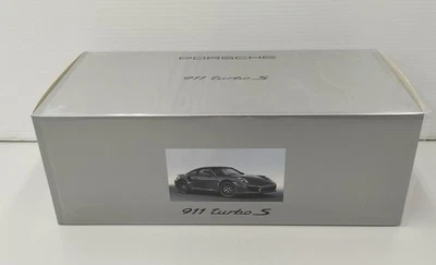 Minichamps 1/18 Scala Porsche 911 Turbo S (Achatgraumetallic) Modello Auto con - Immagine 1 di 4