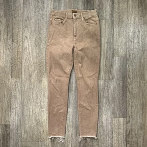 Jeans Madre Mujer 28 Marrón Cintura Alta Looker Tobillo Deshilachado Dobladillo (27x27) - Imagen 1 de 10
