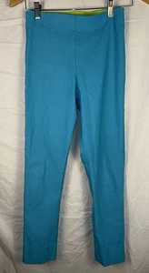 Gretchen Scott Gripeless Hose Damen XXS (Shrimp) Türkis Slim Stretch Schlitz - Bild 1 von 7