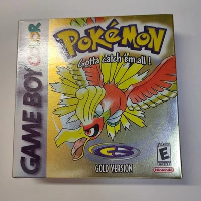 Pokemon Gold Nintendo Gameboy Game Boy Color GBC COMPLETE BOX MANUAL USA Version - Immagine 1 di 4