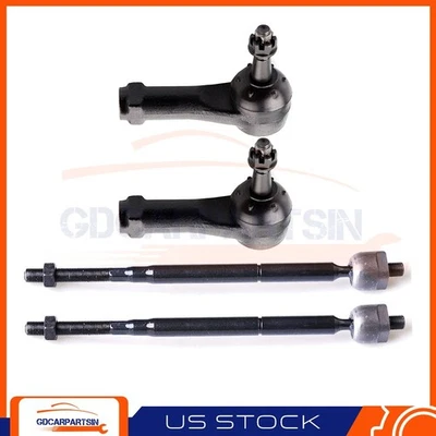Set(4) Front Inner & Outer Tie Rod End Links Kit For 2006-2007 Pontiac Torrent - Изображение 1 из 4