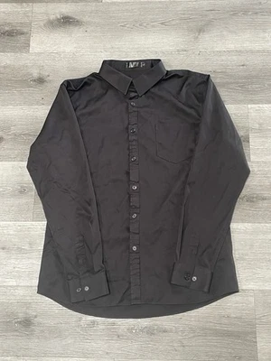 Mens Long Sleeve Dress Shirt Button Down Casual Printed Fancy Contrast Trim Cuff - Image 1 of 4