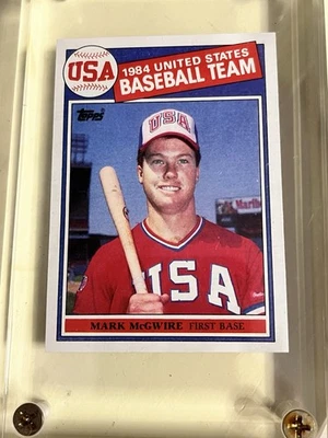 КАРТОЧКА ДЕБЮТАНТА 1985 TOPPS USA MARK McGWIRE! - Изображение 1 из 4