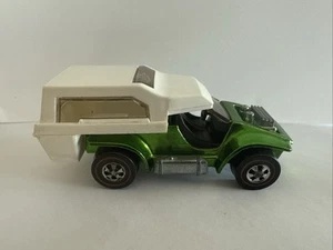 Vintage 1969 Hot Wheels Redline Power Pad Spectraflame Apple Green mit Camper USA - Bild 1 von 10