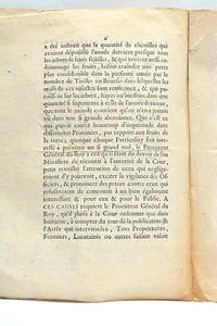 Urteil des Parlamentshofes Schäden Ernte Raupen Paris 1732 - Bild 1 von 4