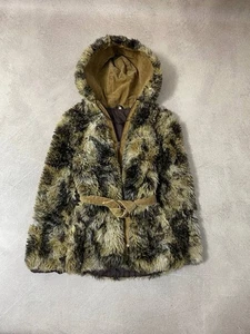 Vintage Bomber If Six Was Nine LGB Style Faux Fur Zip Jacket Size S - Bild 1 von 6