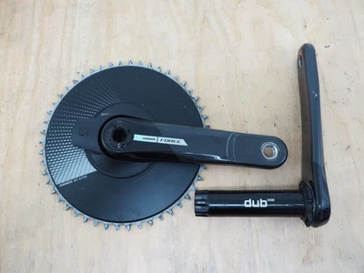 SRAM Force Carbon Road/Gravel Bicycle Crankset Quarq AXS Power 165mm dub Wide - Image 1 of 4