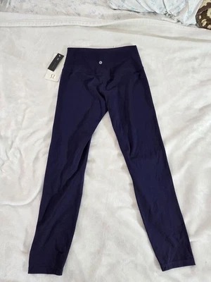 Lululemon NWT Align Pant II Navy High Rise 7/8 Leggings Women's Size 10 - Image 1 of 4