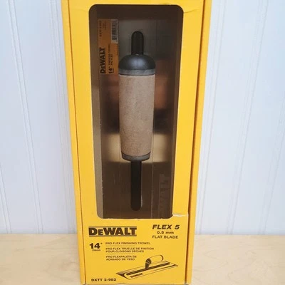 DeWalt Pro Flex 5 Finishing Trowel 14" 0.5mm Flat Blade DXTT 2-982 Drywall Tool - Image 1 of 4