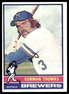 1976 Topps #139 Gorman Thomas Brewers VG-VGEX *52