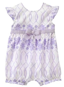 Gymboree Conejitos y Caballeros Floral Una Pieza Blanco 18-24 meses Precio de venta sugerido por el fabricante $35 Nuevo con Etiquetas - Imagen 1 de 1