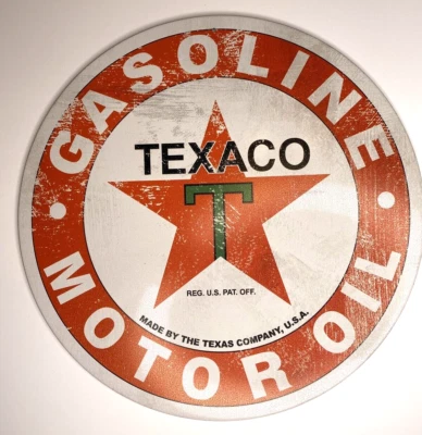 Letrero de aceite de motor de gasolina Texaco gran regalo para la cueva del hombre, garaje - NUEVO Foto 1 de 3