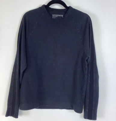 James Perse Yosemite Performance Men's Size 1 Black Sweatshirt 100% Cotton Foto 1 de 4