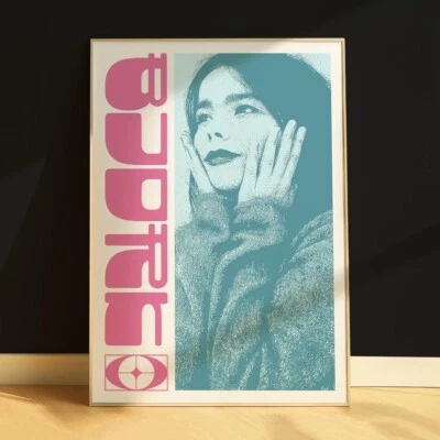 Bjork Art Poster, Avant Garde Poster, Art Pop Poster, Electronic Music - Image 1 of 4