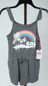 Gils Justice Gray Graphic Sleeveless 1 Piece Romper Size L 12-14 NEW - Picture 1 of 3