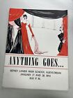 Anything Goes… Sidney Lanier HS Auditorium, January 1954