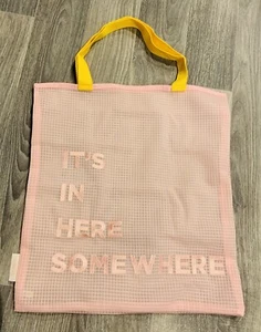 Benefit pink Bag ‘Its In Here Somewhere' Large Beach Spa Shopping Tote RPET - Picture 1 of 3