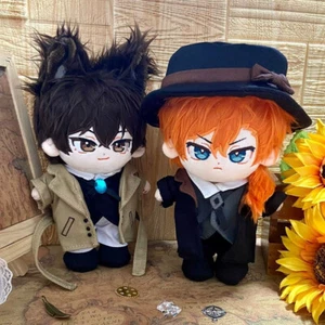 Anime Bungo Stray Dogs Dazai Osamu Nakahara Chuuya Plush Doll Stuffed Toys 20cm - Picture 1 of 26