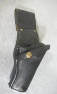 Vintage Chas Bluemel Right Hand RH Leather Thumb Break Belt Gun Holster 10" H - Picture 1 of 7