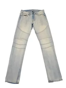 H&M Divided Jeans Size 32 Mens Skinny Light Blue Denim (Measured 34 Waist) - Picture 1 of 4