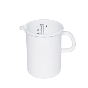 Misuratore da cucina Riess misurino smaltato 9 cm 0,5 l bianco misurino misura - Foto 1 di 1