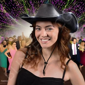 LED SILVER Light Up Cowboy Hat Country Line Dancing Party Blinking Fun! - Picture 1 of 7