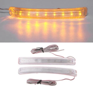 2Pcs Universal Soft Amber 9 SMD12V LED Car Rearview Mirror Indicator Lamp L. _yi - Picture 1 of 8
