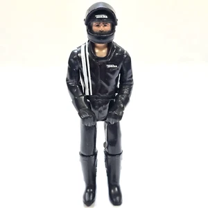 VINTAGE TONKA TEAM AJ FOYT RACE CAR DRIVER ACTION FIGURE 3 3/4" 1979 BLACK/WHITE - Imagen 1 de 7
