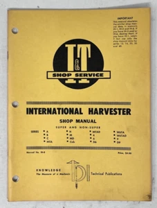Tractor Manual #IH-8 International Harvester Series A B H MTAD 9 See Description - Picture 1 of 7
