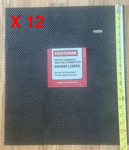 Craftsman 12-Pc Non-Slip Textered 609364 Bench Table Drawer Liner Size 15" x 17" - Picture 1 of 6