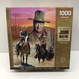 1000 Piece Puzzle John Wayne The Cowboy Way  The Duke Master Pieces NEW - Picture 1 of 2