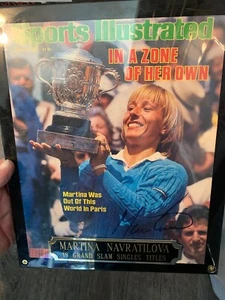 Martina Navratilova signierte Sport Illustrierte Zeitschrift nur Cover - SI 18.06.84 - Bild 1 von 4