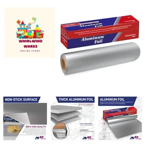 Aluminum Foil Roll 18"x 500 feet 1 Pack - Aluminum Foil Heavy-Duty, Commercia... - Picture 1 of 6