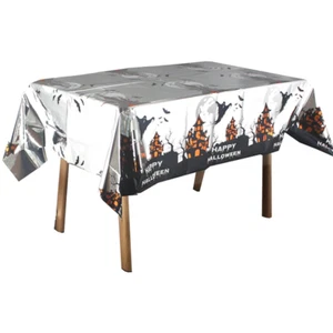 Spooky Theme Spiderweb Pattern Tablecloth Table Cover Halloween Party Decor - Picture 1 of 17