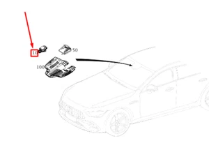 MERCEDES-BENZ AMG GT X290 Rain And Light Sensor A2139002737 NEW GENUINE - Picture 1 of 2