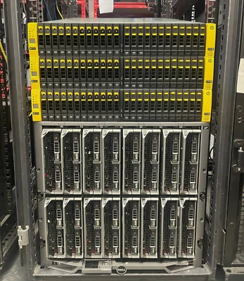 Dell M1000e M630 & HPE 3PAR 8200 10GBIT 46TB iSCSi SAN (2TB RAM 384-Cores) - Image 1 of 3