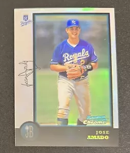 Jose Amado 1998 Bowman Chrome Refractor #212 - Kansas City Royals - Picture 1 of 2