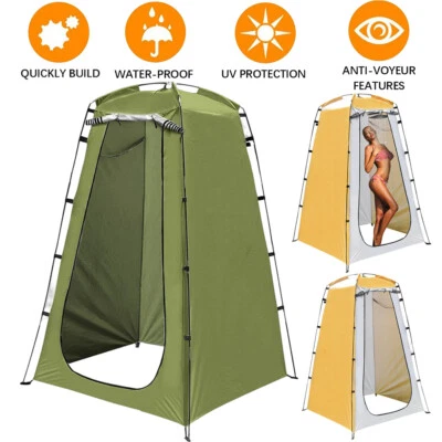 Pop Up Privacy Shower Tent Portable Outdoor Shower Tent Camp Toilet Rain Shelter - Image 1 of 4