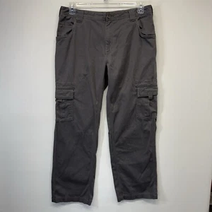 Cabela's Grey Cargo Pants Men's Size 34x30 Outdoor Hiking Gear (Measures 34x29) - Picture 1 of 19