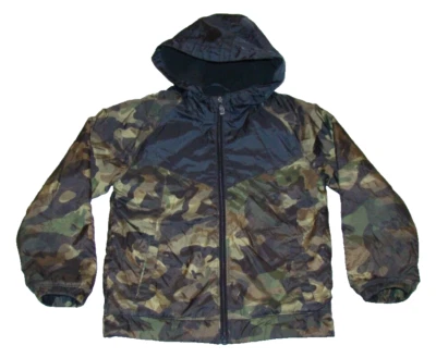 Nike Boys Size 6-7 Lightweight Hooded Camo Zip Jacket - Image 1 of 4