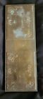 Antique Heavy Solid Brass Embossing Plate Christmas Designs 3 lbs 15oz