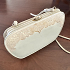 Vintage Oscar de la Renta Studio Tan Leather Handbag Purse