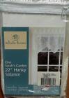 Whole Home 22" Lace Hanky Valance - Sarah's Garden - BRAND NEW IN PACKAGE