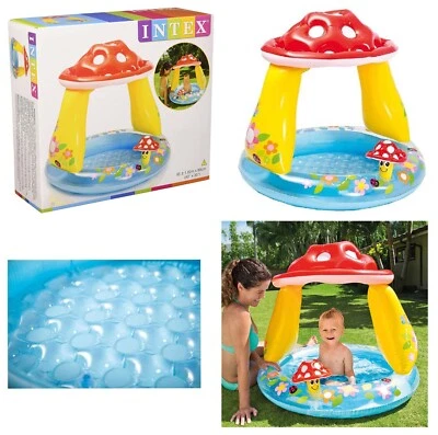 Intex Planschbecken Mushroom mit Dach - Babypool Kinderpool Pilz Sonnenschutz - Bild 1 von 4