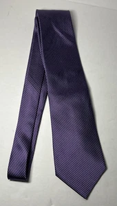 Nautica Tie Mens tie purple diagonal stripes 56" length - Picture 1 of 3