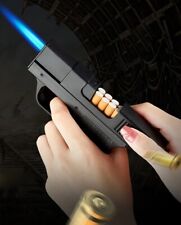 Metal Turb Lighter Gas Lighter Welding Gun Cigarette Box 10PCS Windproof Cigar