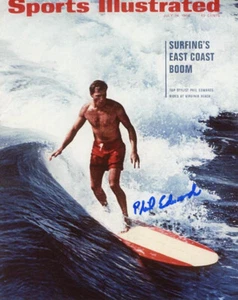 PHIL EDWARDS SIGNED 8x10 PHOTO FIRST TO SURF BANZAI PIPELINE LEGEND BECKETT BAS - Bild 1 von 2