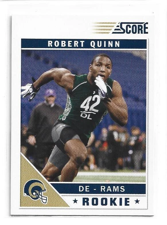 2010 Panini Score Rookie Card Robert Quinn #381 RAMS - Image 1 of 1
